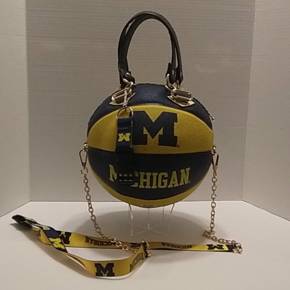 Handbags - LIMITED EDITION HANDMADE "MICHIGAN" Basketball Purse